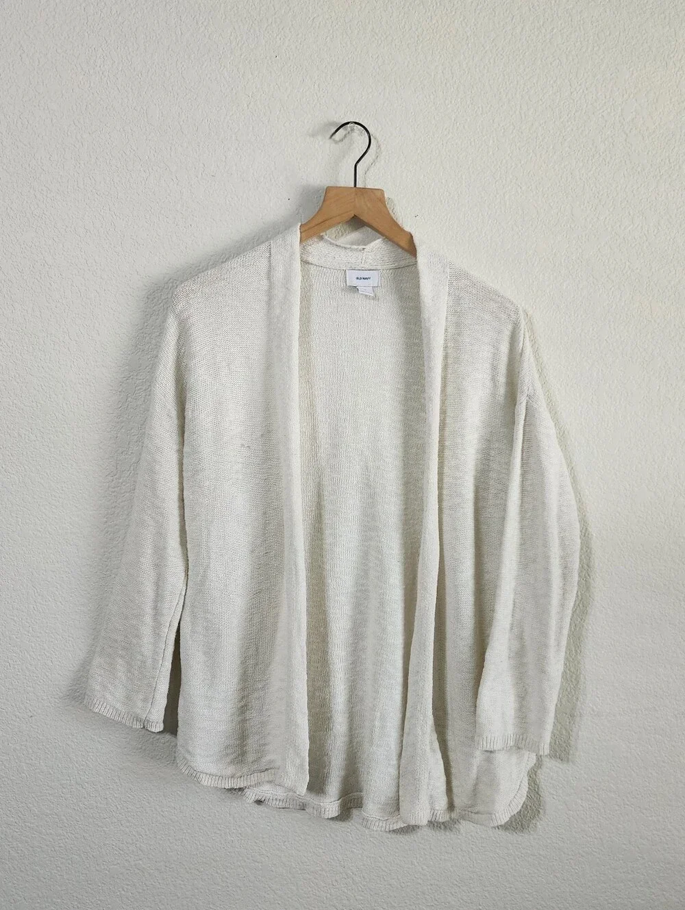 Old Navy Women's Medium Ivory Open Front Cardigan